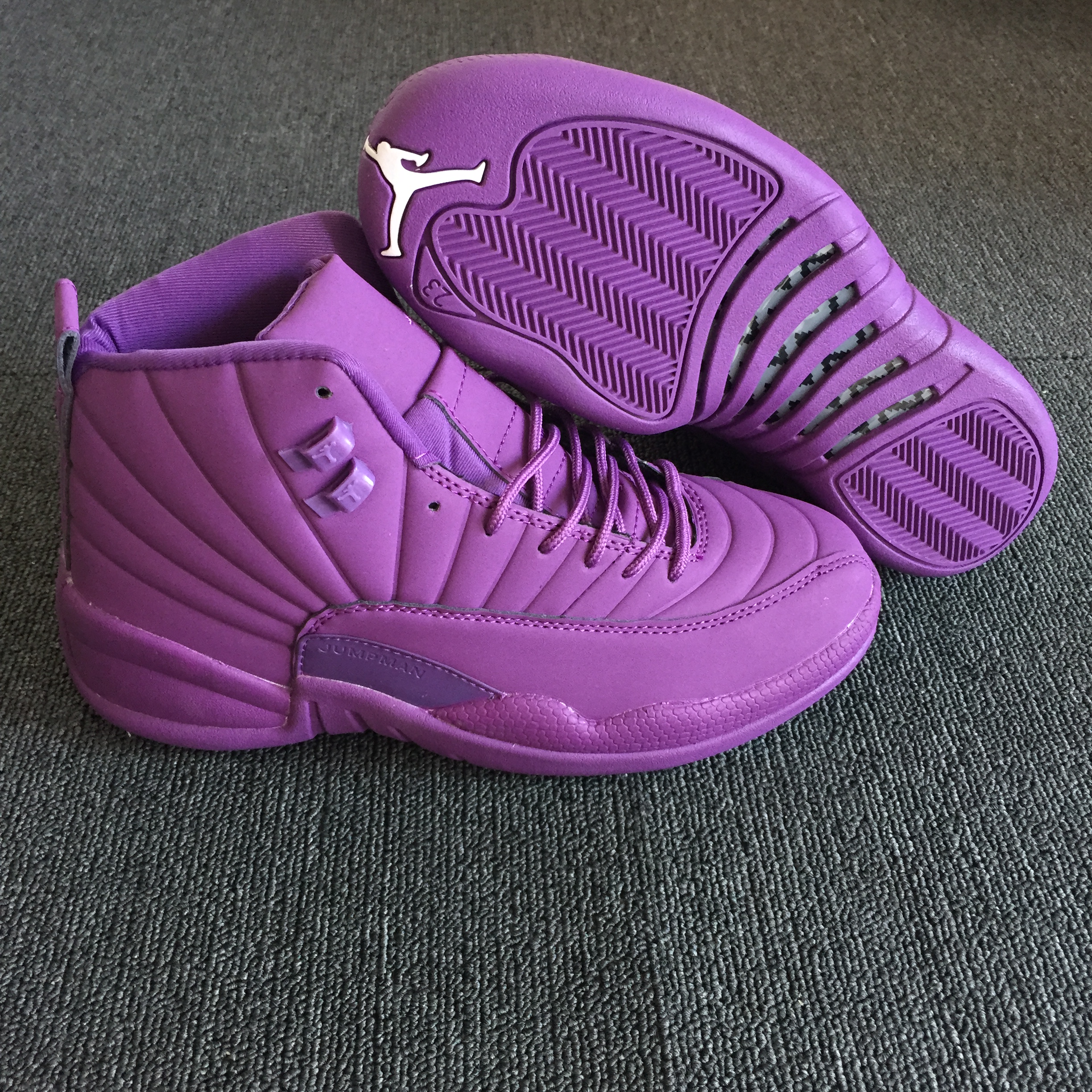 New Air Jordan 12 High Purple Shoes